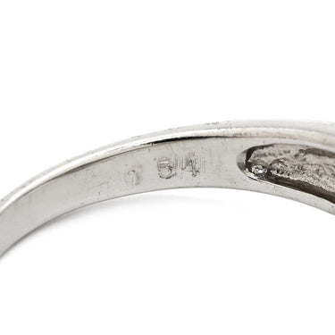 ノンブランド NON BRAND Pt ダイヤモンド 0.54ct プラチナシルバー Pt900 ダイヤモンド リング 指輪 プラチナ クラスターデザイン 菱形モチーフ 15号