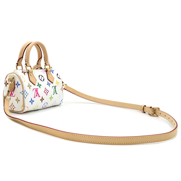 ルイヴィトン LOUIS VUITTON LV × TM ナノ スピーディ M13391 ホワイト