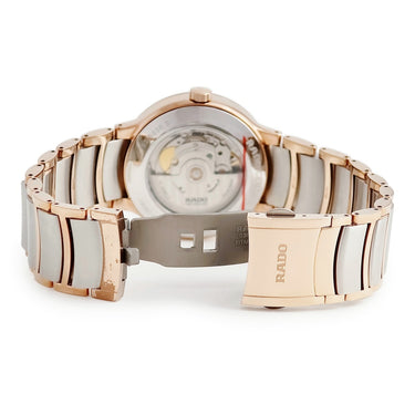 腕時計 ラドー RADO セントリックス オートマティック R30036013 自動巻き メンズ 新品同様 シースルーバック PVD