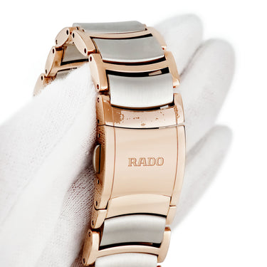 腕時計 ラドー RADO セントリックス オートマティック R30036013 自動巻き メンズ 新品同様 シースルーバック PVD