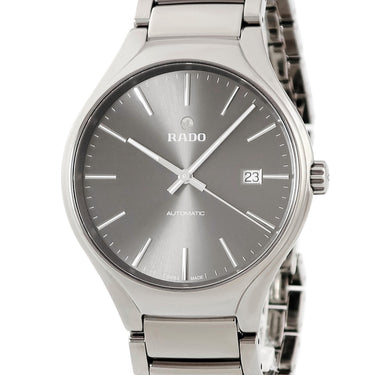 腕時計 ラドー RADO トゥルー ラウンド オートマティック R27057102 自動巻き メンズ 未使用 グレー デイト セラミック チタン