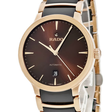 腕時計 ラドー RADO セントリックス オートマティック R30017302 自動巻き メンズ 未使用 ブラウン デイト シースルーバック
