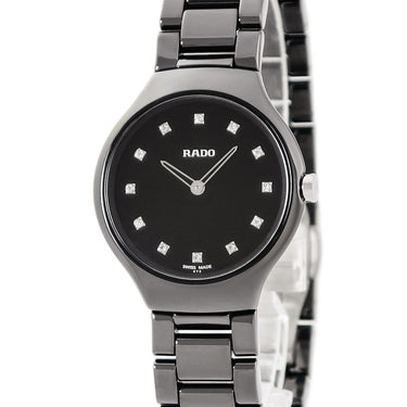 腕時計 ラドー RADO トゥルー シンライン S R27742732 クオーツ レディース 未使用 純正ダイヤ ハイテクセラミック