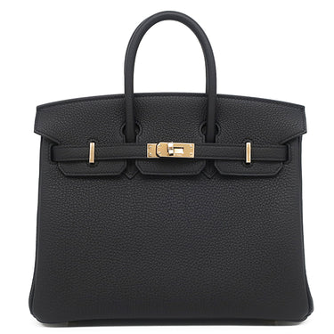 エルメス HERMES バーキン25 ブラック トゴ ハンドバッグ シャンパンゴールド金具 新品 未使用 黒