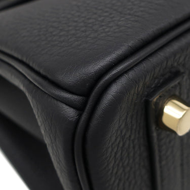 エルメス HERMES バーキン25 ブラック トゴ ハンドバッグ シャンパンゴールド金具 新品 未使用 黒