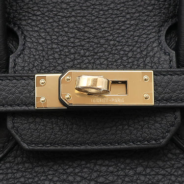 エルメス HERMES バーキン25 ブラック トゴ ハンドバッグ シャンパンゴールド金具 新品 未使用 黒