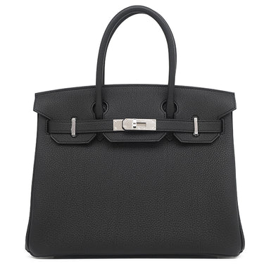 エルメス HERMES バーキン30 ブラック トゴ ハンドバッグ シルバー金具 新品 未使用 黒