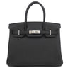 エルメス HERMES バーキン30 ブラック トゴ ハンドバッグ シルバー金具 新品 未使用 黒