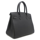 エルメス HERMES バーキン30 ブラック トゴ ハンドバッグ シルバー金具 新品 未使用 黒