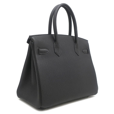エルメス HERMES バーキン30 ブラック トゴ ハンドバッグ シルバー金具 新品 未使用 黒