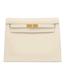 エルメス HERMES ケリーダンス 2 クレ スイフト ショルダーバッグ ゴールド金具 オフホワイト 5WAY