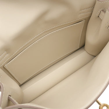 エルメス HERMES ケリーダンス 2 クレ スイフト ショルダーバッグ ゴールド金具 オフホワイト 5WAY