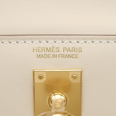 エルメス HERMES ケリーダンス 2 クレ スイフト ショルダーバッグ ゴールド金具 オフホワイト 5WAY
