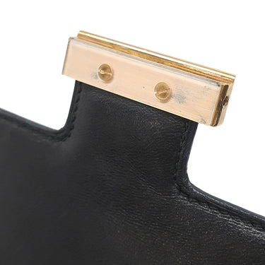 エルメス HERMES コンスタンス3 24 ブラック ヴォーエプソン ショルダーバッグ ゴールド金具 黒