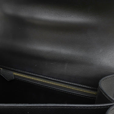 エルメス HERMES コンスタンス3 24 ブラック ヴォーエプソン ショルダーバッグ ゴールド金具 黒