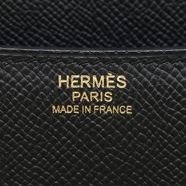 エルメス HERMES コンスタンス3 24 ブラック ヴォーエプソン ショルダーバッグ ゴールド金具 黒