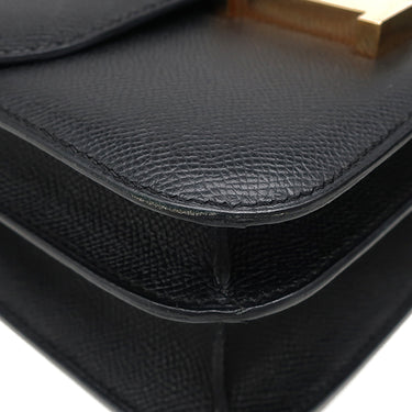 エルメス HERMES コンスタンス3 24 ブラック ヴォーエプソン ショルダーバッグ ゴールド金具 黒