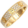 カルティエ Cartier ミニラブリング パヴェダイヤ B4083300 イエローゴールド K18YG ダイヤモンド #49(JP9) リング 指輪 LOVE Ring 750 18K YG 18金 9号