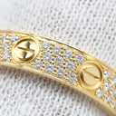 カルティエ Cartier ミニラブリング パヴェダイヤ B4083300 イエローゴールド K18YG ダイヤモンド #49(JP9) リング 指輪 LOVE Ring 750 18K YG 18金 9号