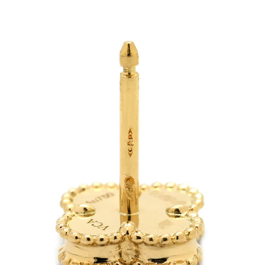 ヴァンクリーフアーペル Van Cleef & Arpels スウィート アルハンブラ VCARA44900 ブラック×イエローゴールド K18YG オニキス ピアス 黒 750 YG 18K