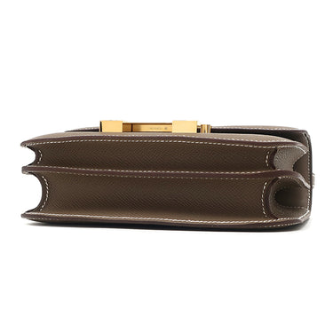 エルメス HERMES コンスタンス3 ミニ ミロワール エトゥープ ヴォーエプソン ショルダーバッグ ゴールド金具 新品 未使用