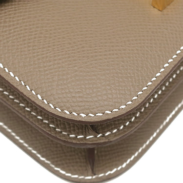 エルメス HERMES コンスタンス3 ミニ ミロワール エトゥープ ヴォーエプソン ショルダーバッグ ゴールド金具 新品 未使用