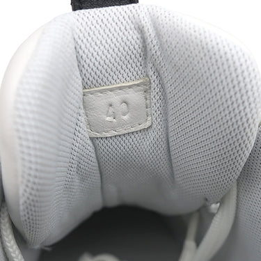 エルメス HERMES ヒューゴ H232986Z グレーXホワイト カーフ #40 スニーカー 新品 未使用 グレー 白 黒