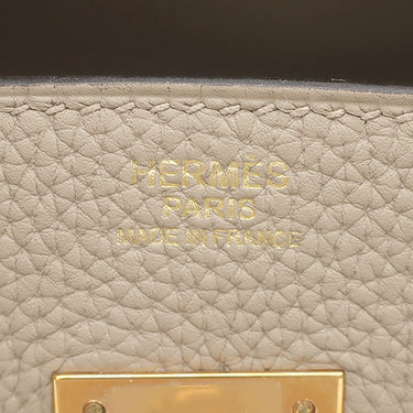 エルメス HERMES バーキン30 トゥルティエールグレー トゴ ハンドバッグ ピンクゴールド金具 グレージュ RG PG