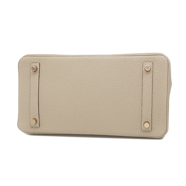 エルメス HERMES バーキン30 トゥルティエールグレー トゴ ハンドバッグ ピンクゴールド金具 グレージュ RG PG