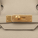 エルメス HERMES バーキン30 トゥルティエールグレー トゴ ハンドバッグ ピンクゴールド金具 グレージュ RG PG