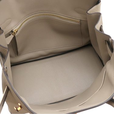 エルメス HERMES バーキン30 トゥルティエールグレー トゴ ハンドバッグ ピンクゴールド金具 グレージュ RG PG