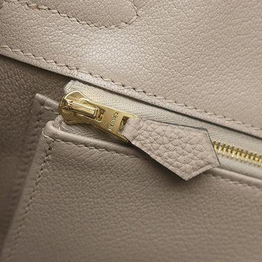 エルメス HERMES バーキン30 トゥルティエールグレー トゴ ハンドバッグ ピンクゴールド金具 グレージュ RG PG