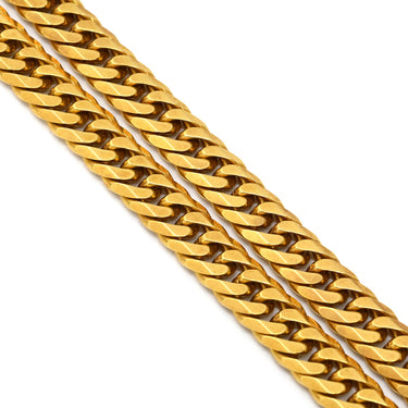喜平 KIHEI K18 18金 60cm 50.0g 6面 ダブル W イエローゴールド K18YG ネックレス 造幣局検定マーク※ショッピングローン対応していません