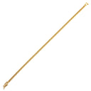 喜平 KIHEI K18 18金 18.2cm 5.0g 6面 ダブル Ｗ イエローゴールド K18YG ブレスレット 造幣局検定マーク ※ショッピングローン対応していません