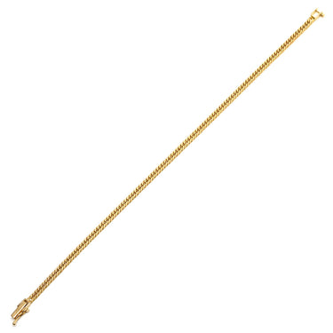 喜平 KIHEI K18 18金 18.2cm 5.0g 6面 ダブル Ｗ イエローゴールド K18YG ブレスレット 造幣局検定マーク ※ショッピングローン対応していません