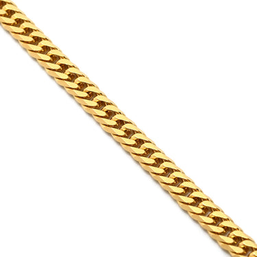 喜平 KIHEI K18 18金 18.2cm 5.0g 6面 ダブル Ｗ イエローゴールド K18YG ブレスレット 造幣局検定マーク ※ショッピングローン対応していません