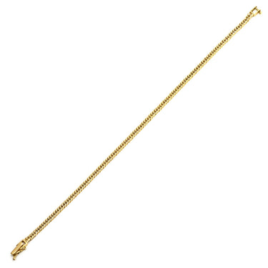 喜平 KIHEI K18 18金 18.3cm 5.0g 6面 ダブル Ｗ イエローゴールド K18YG ブレスレット 造幣局検定マーク ※ショッピングローン対応していません