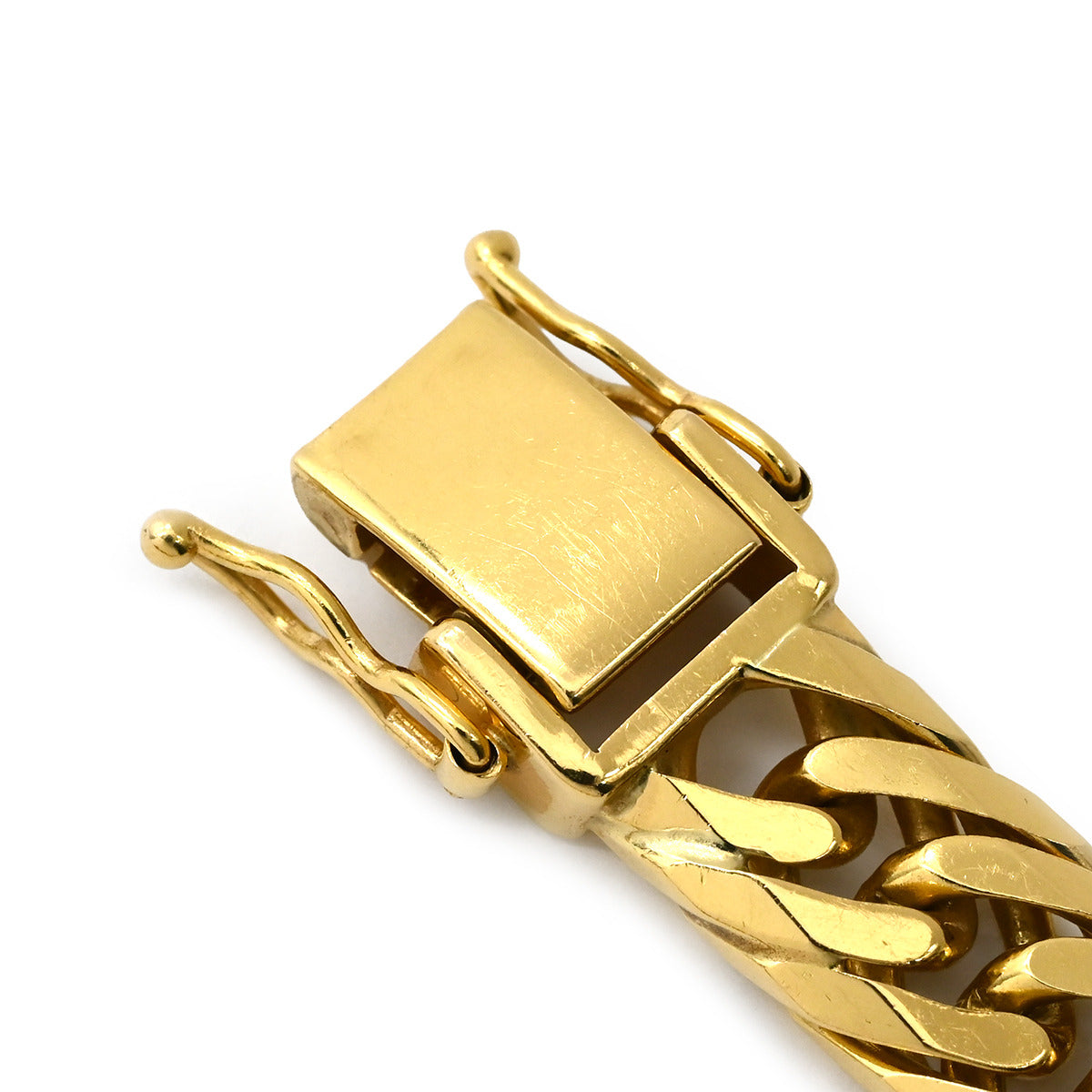 喜平 KIHEI K18 18金 50.2cm 100.4g 大 8面トリプル イエローゴールド