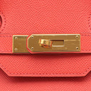 エルメス HERMES バーキン35 ローズジャイプール ヴォーエプソン ハンドバッグ ゴールド金具
