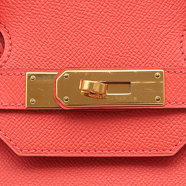 エルメス HERMES バーキン35 ローズジャイプール ヴォーエプソン ハンドバッグ ゴールド金具