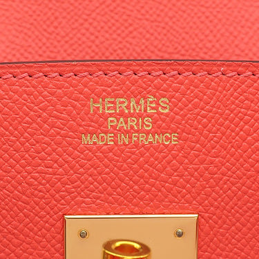 エルメス HERMES バーキン35 ローズジャイプール ヴォーエプソン ハンドバッグ ゴールド金具