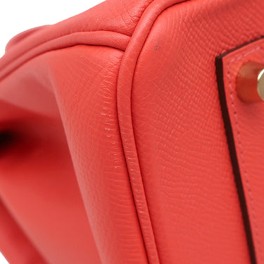 エルメス HERMES バーキン35 ローズジャイプール ヴォーエプソン ハンドバッグ ゴールド金具