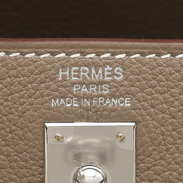 エルメス HERMES ケリー25 内縫い エトゥープ トゴ 2WAYバッグ シルバー金具 新品 未使用 グレージュ ショルダー