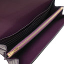 エルメス HERMES コンスタンス トゥーゴー カシス アリゲーター 長財布 ゴールド金具 紫 クロコ ショルダー