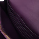 エルメス HERMES コンスタンス トゥーゴー カシス アリゲーター 長財布 ゴールド金具 紫 クロコ ショルダー