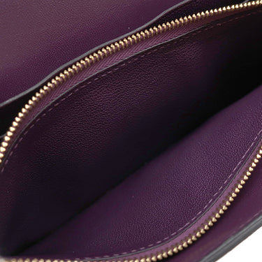 エルメス HERMES コンスタンス トゥーゴー カシス アリゲーター 長財布 ゴールド金具 紫 クロコ ショルダー