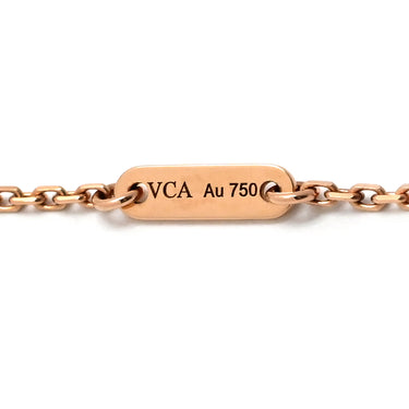 ヴァンクリーフアーペル Van Cleef & Arpels VCARN59M00 ローズゴールド×レッド K18RG カーネリアン ネックレス K18RG Au750 カーネリアン