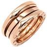 ブルガリ BVLGARI ビーゼロワン B-zero1 3バンド ピンクゴールド K18PG #54 リング 指輪 BVLGARI K18PG Au750 18K 18金 スパイラル 螺旋 13号
