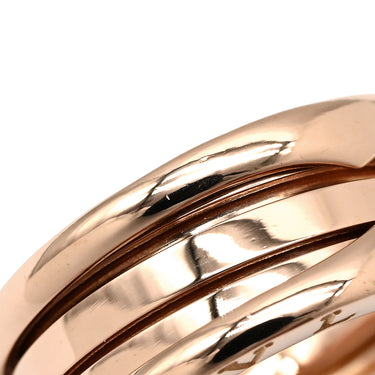ブルガリ BVLGARI ビーゼロワン B-zero1 3バンド ピンクゴールド K18PG #54 リング 指輪 BVLGARI K18PG Au750 18K 18金 スパイラル 螺旋 13号
