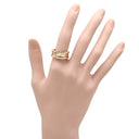 ブルガリ BVLGARI ビーゼロワン B-zero1 3バンド ピンクゴールド K18PG #54 リング 指輪 BVLGARI K18PG Au750 18K 18金 スパイラル 螺旋 13号